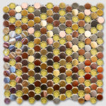 MOONSTONE COPPER/GOLD/SILVER 12"X12"