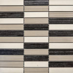 WATERFALL 1X4 BLACK/CREAMA/BEIGE/PUTTY 12"X12"