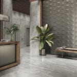 LACQ GRAPHITE DECOR TILE