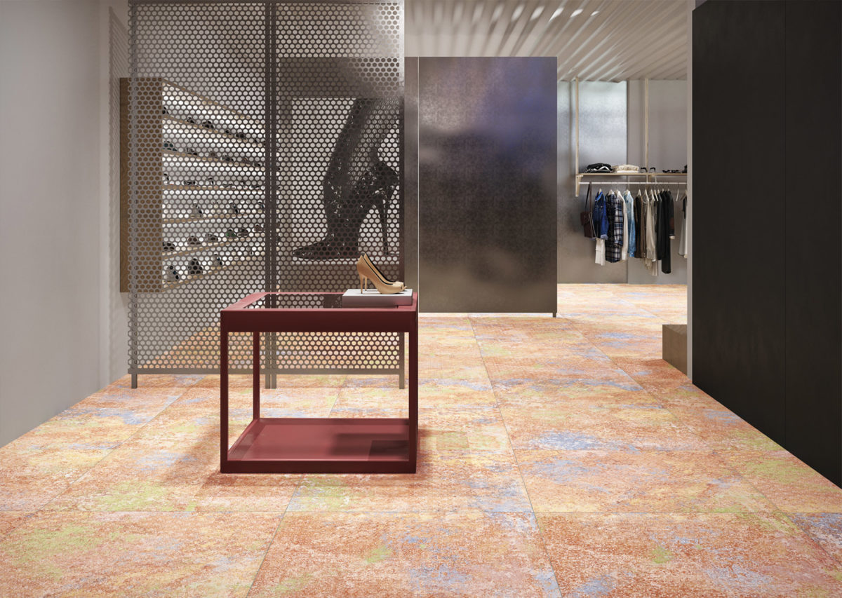 EMOTION RED NATURAL FLOOR TILE