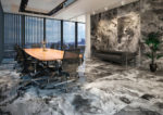 FLUID BLACK NATURAL WALL FLOOR TILE