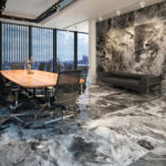 FLUID BLACK NATURAL WALL FLOOR TILE