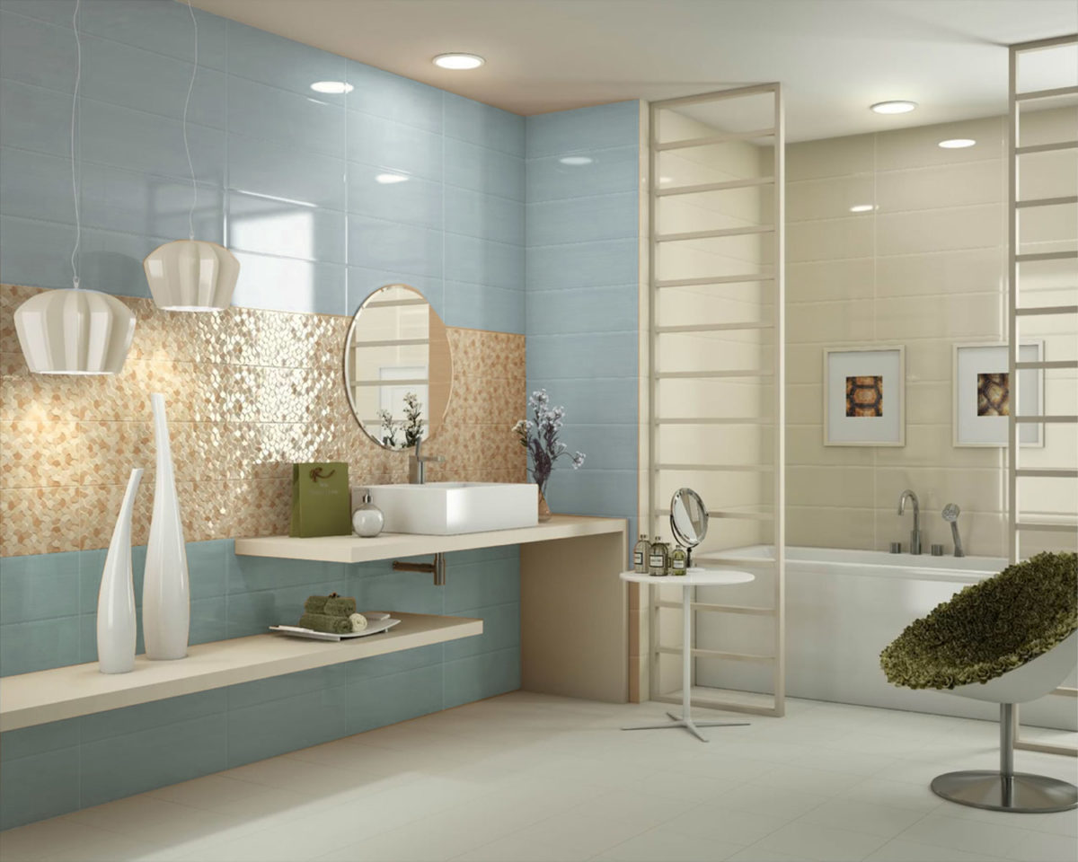 GALA AQUA WALL TILE BATHROOM