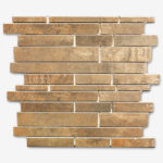 METALLIC RANDOM STRIP SILVER 12"x12"