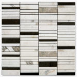VALERI WHITE/BLACK/GREY 12"X12"