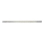 VERSACE LISTELLO GRECA BIANCO LAPPATO 1"X24"