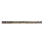 VERSACE LISTELLO GRECA NERO GLOSSY 1"X24"
