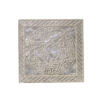 VERSACE TOZZ MEDUSA GRIGIO GLOSSY 5"X5"