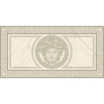 VERSACE LISTELLO ROSONE BIANCO GLOSSY 24"X48"