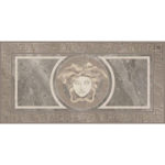 VERSACE LISTELLO ROSONE GRIGIO GLOSSY 24"X48"
