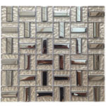 AXEL LATTE COPPER METALLIC GLASS 12"X12"