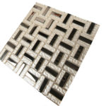 AXEL IVORY GOLD/BEIGE METALLIC GLASS 12"X12" - Image 2