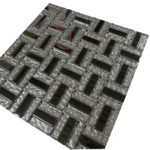 AXEL PLUM SILVER METALLIC GLASS 12"X12" - Image 2