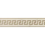 VERSACE FASCIA GRECA BIANCO LAPPATO 5"X24"