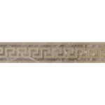 VERSACE FASCIA GRECA GRIGIO LAPPATO 5"X24"