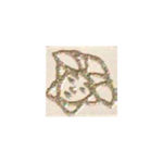 VERSACE TOZZ MEDUSA BIANCO GLOSSY 1"X1"