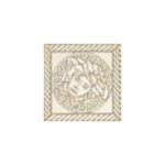 VERSACE TOZZ MEDUSA BIANCO GLOSSY 5"X5"