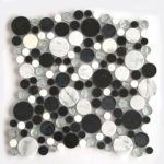 ORDAL BLACK/CARRARA/CRYSTAL/MARBLE 12"X12"
