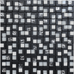 SCARLET RESIN/BLACK/WHITE/SILVER 12"X12"