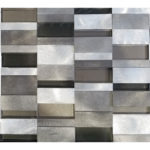 ALUM-3D CHROME/BLACK/WHITE 12"X12"