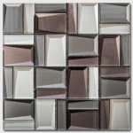 3D CHOCOLATE BROWN 12"X12"