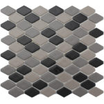 DELOS BLACK/GREY/TAUPE 12"X12"