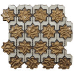 OROBICO BROWN/GOLD/CHAMPAGNE/COROL 12"X12"