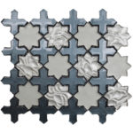 OROBICO GRAPHITE/DIM GREY 12"X12"