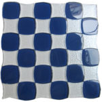 CUBE BLUE/FROST WHITE 12"X12"