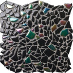 SHATTERED BLACK PERLA 12"X12"