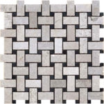 ART TOUCH GREY FOSSIL/BLACK MARBLE 12"X12" - Image 2