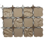 MEDINA WHEAT GOLD/TAN/CHIFFON 12"X12"