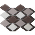 FRAME TAN//PLUM/CARARA WHITE MARBLE 12"X12"