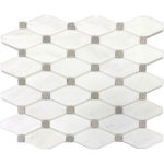 RHOMBUS WHITE/LIGHT GREY 12"X12" - Image 2