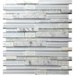 LACY WHITE/CARARRA MARBLE 12"X12"
