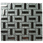 CAPRICE SILVER BRIGHT METALLIC 12"X12"