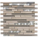 SYMPLE GREY/OLIVER/LIGHT TRAVERTINE 12X12