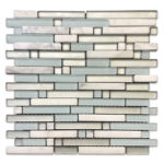 SYMPLE WHITE/GREY/AQUA 12"X12"