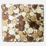 LARKSPUR CREAM BROWN TAN 12"X12"