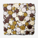 LARKSPUR MAROON TAN GREY 12"X12"