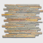 RIBBON STONE CINA MULTI/BRONZE 12"X12"
