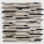 RIBBON STONE WHITE/GREY/BLACK 12"X12"