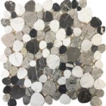 DECAGON WHITE/WOODGREY/BLACK MARBLE 12"X12"