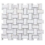 TAPUA BASKET WHITE CARARA MARBLE 12"X12"