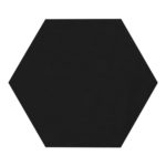 HEXAGON NEGRO SEMI-GLOSS 10"X12"