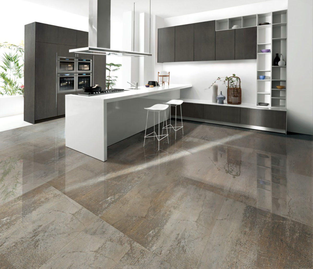 VOLCANO OLIVE GLOSSY 12"X24" - Image 1