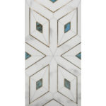 HERVAS WHITE/BLUE/GOLD 12"X24"