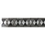 TOKYO MULTI METAL TRIM NERO/CHROME/GREY/SATIN 3"X12"