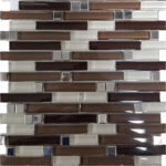 MAGGORE BROWN/STEEL/MARRON/TAN 12"X12"