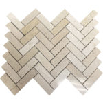 HERRINGBONE CREAM MARFIL MARBLE 12"X12"
